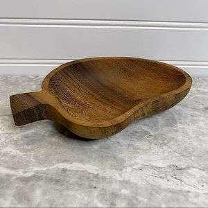 Vintage small wood pepper dish